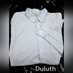 *0609 Duluth wrinkles fighter button down shirt Men  2XLT